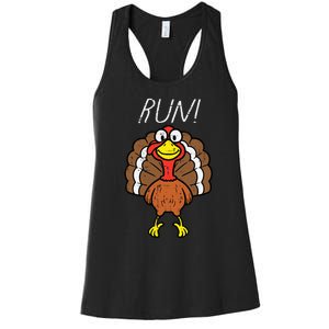 Turkey Trot Thanksgiving Fun Run Women's Racerback Tank