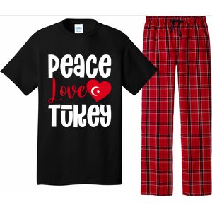 TüRkiye Turkey Turkiye Turkish Flag Meaningful Gift Pajama Set