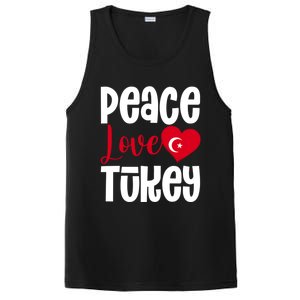 TüRkiye Turkey Turkiye Turkish Flag Meaningful Gift PosiCharge Competitor Tank