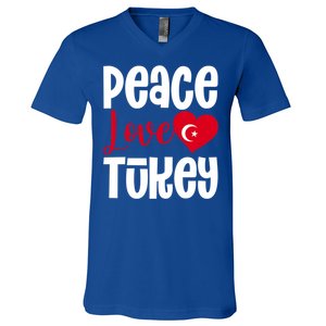 TüRkiye Turkey Turkiye Turkish Flag Meaningful Gift V-Neck T-Shirt