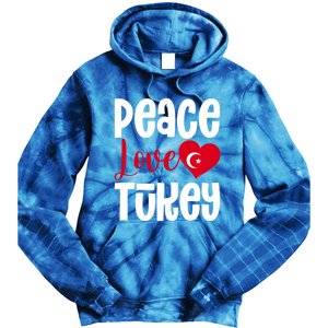 TüRkiye Turkey Turkiye Turkish Flag Meaningful Gift Tie Dye Hoodie