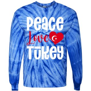 TüRkiye Turkey Turkiye Turkish Flag Meaningful Gift Tie-Dye Long Sleeve Shirt