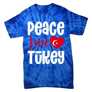 TüRkiye Turkey Turkiye Turkish Flag Meaningful Gift Tie-Dye T-Shirt