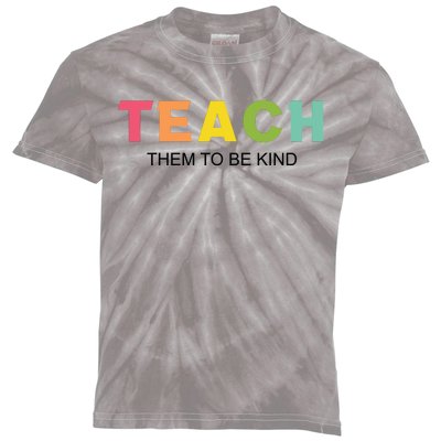 Teach Them To Be Kind Kids Tie-Dye T-Shirt