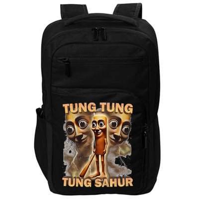 Tung Tung Tung Sahur Funny Meme Brainrot Humor Gen Z Impact Tech Backpack