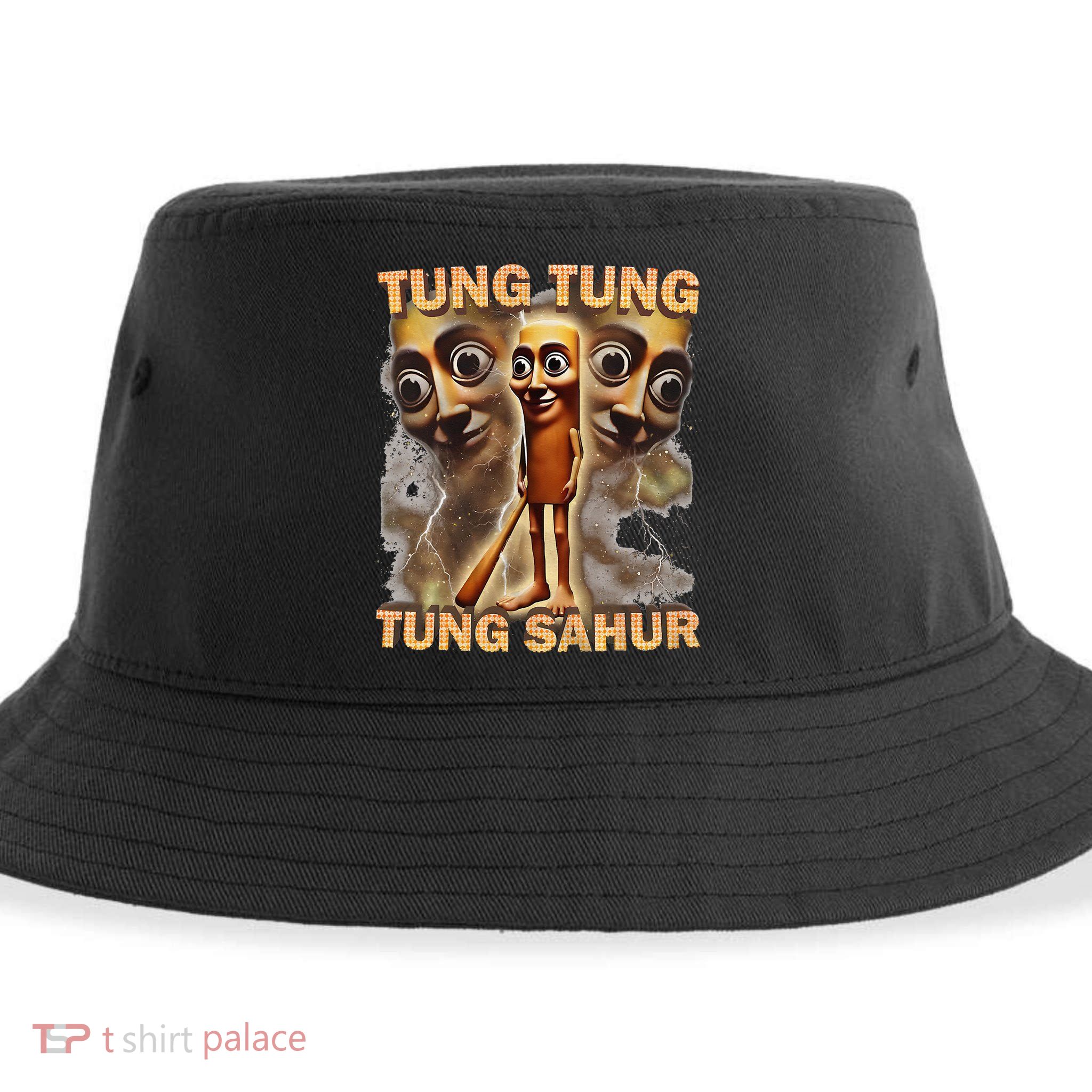 Tung Tung Tung Sahur Funny Meme Brainrot Humor Gen Z Sustainable Bucket Hat