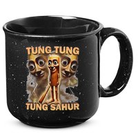Tung Tung Tung Sahur Funny Meme Brainrot Humor Gen Z 15oz Campfire Ceramic Mug