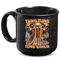 Tung Tung Tung Sahur Funny Meme Brainrot Humor Gen Z 15oz Campfire Ceramic Mug