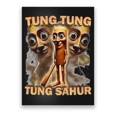 Tung Tung Tung Sahur Funny Meme Brainrot Humor Gen Z Poster