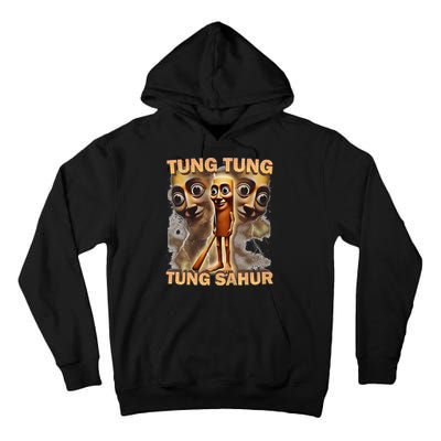 Tung Tung Tung Sahur Funny Meme Brainrot Humor Gen Z Tall Hoodie
