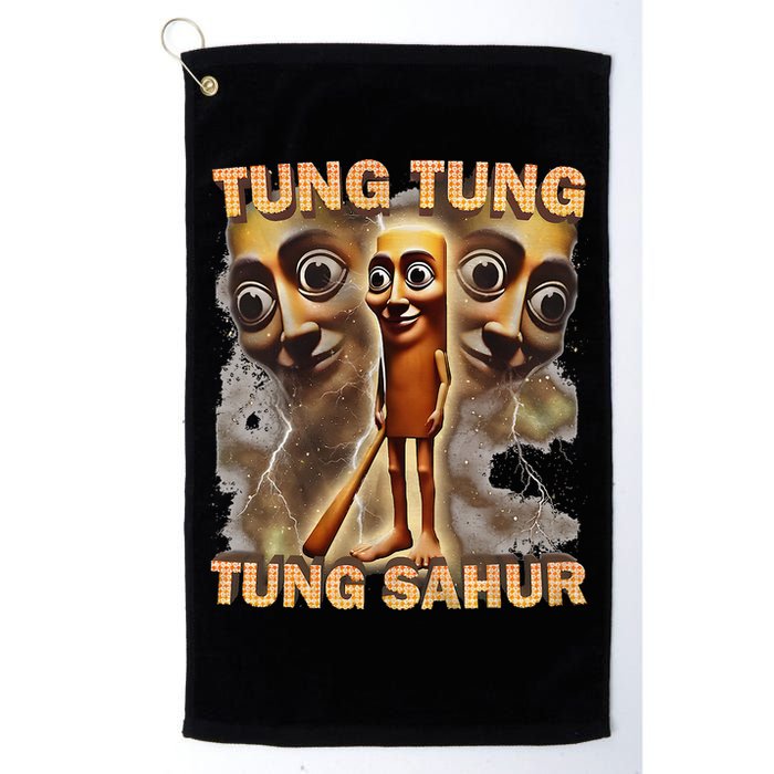 Tung Tung Tung Sahur Funny Meme Brainrot Humor Gen Z Golf Towel