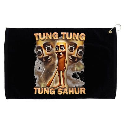Tung Tung Tung Sahur Funny Meme Brainrot Humor Gen Z Grommeted Golf Towel