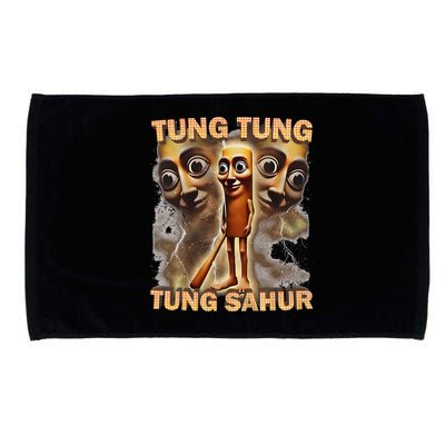 Tung Tung Tung Sahur Funny Meme Brainrot Humor Gen Z Microfiber Hand Towel