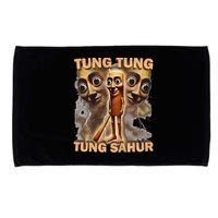Tung Tung Tung Sahur Funny Meme Brainrot Humor Gen Z Microfiber Hand Towel