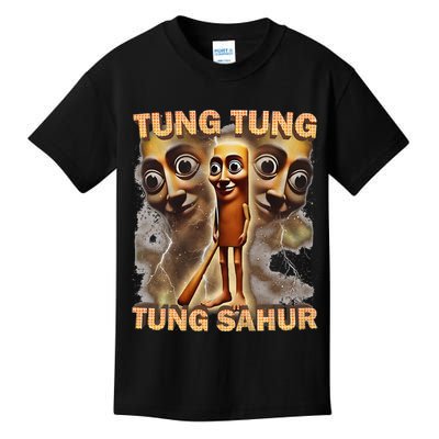 Tung Tung Tung Sahur Funny Meme Brainrot Humor Gen Z Kids T-Shirt