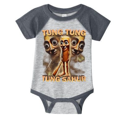 Tung Tung Tung Sahur Funny Meme Brainrot Humor Gen Z Infant Baby Jersey Bodysuit