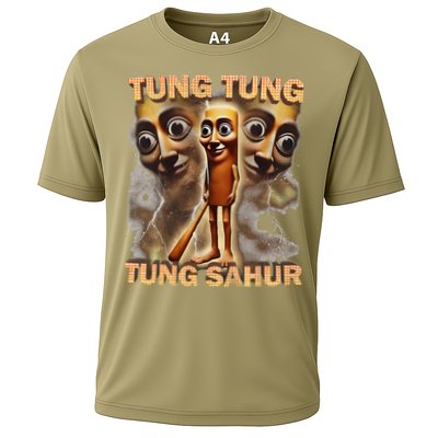 Tung Tung Tung Sahur Funny Meme Brainrot Humor Gen Z Performance Shirt