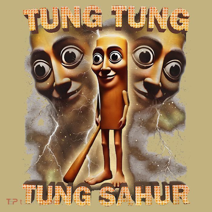 Tung Tung Tung Sahur Funny Meme Brainrot Humor Gen Z Magnet