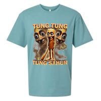 Tung Tung Tung Sahur Funny Meme Brainrot Humor Gen Z Sueded Cloud Jersey T-Shirt