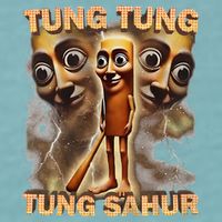 Tung Tung Tung Sahur Funny Meme Brainrot Humor Gen Z Sueded Cloud Jersey T-Shirt