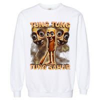 Tung Tung Tung Sahur Funny Meme Brainrot Humor Gen Z Garment-Dyed Sweatshirt
