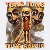 Tung Tung Tung Sahur Funny Meme Brainrot Humor Gen Z Garment-Dyed Sweatshirt