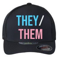 They Them Their Pronouns For Enby Nb Lgbtq Pride Flexfit Unipanel Trucker Cap