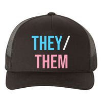 They Them Their Pronouns For Enby Nb Lgbtq Pride Yupoong Adult 5-Panel Trucker Hat