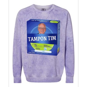 Tampontim Tampon Tim Funny KamalaS Vice President Tim Walz Colorblast Crewneck Sweatshirt