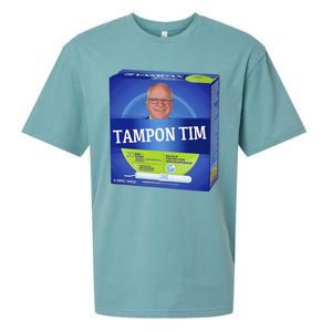 Tampontim Tampon Tim Funny KamalaS Vice President Tim Walz Sueded Cloud Jersey T-Shirt