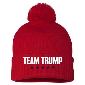 TEAM TRUMP Pom Pom 12in Knit Beanie