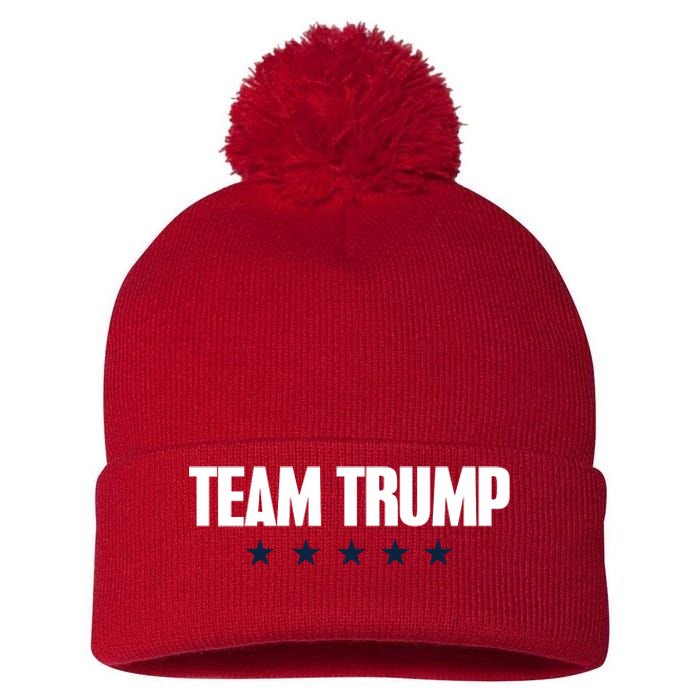 TEAM TRUMP Pom Pom 12in Knit Beanie