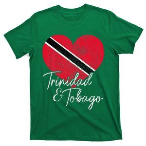 Trinidad & Tobago Trinidadian Tobagonian Flag Heart Pride T-Shirt