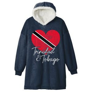 Trinidad & Tobago Trinidadian Tobagonian Flag Heart Pride Hooded Wearable Blanket