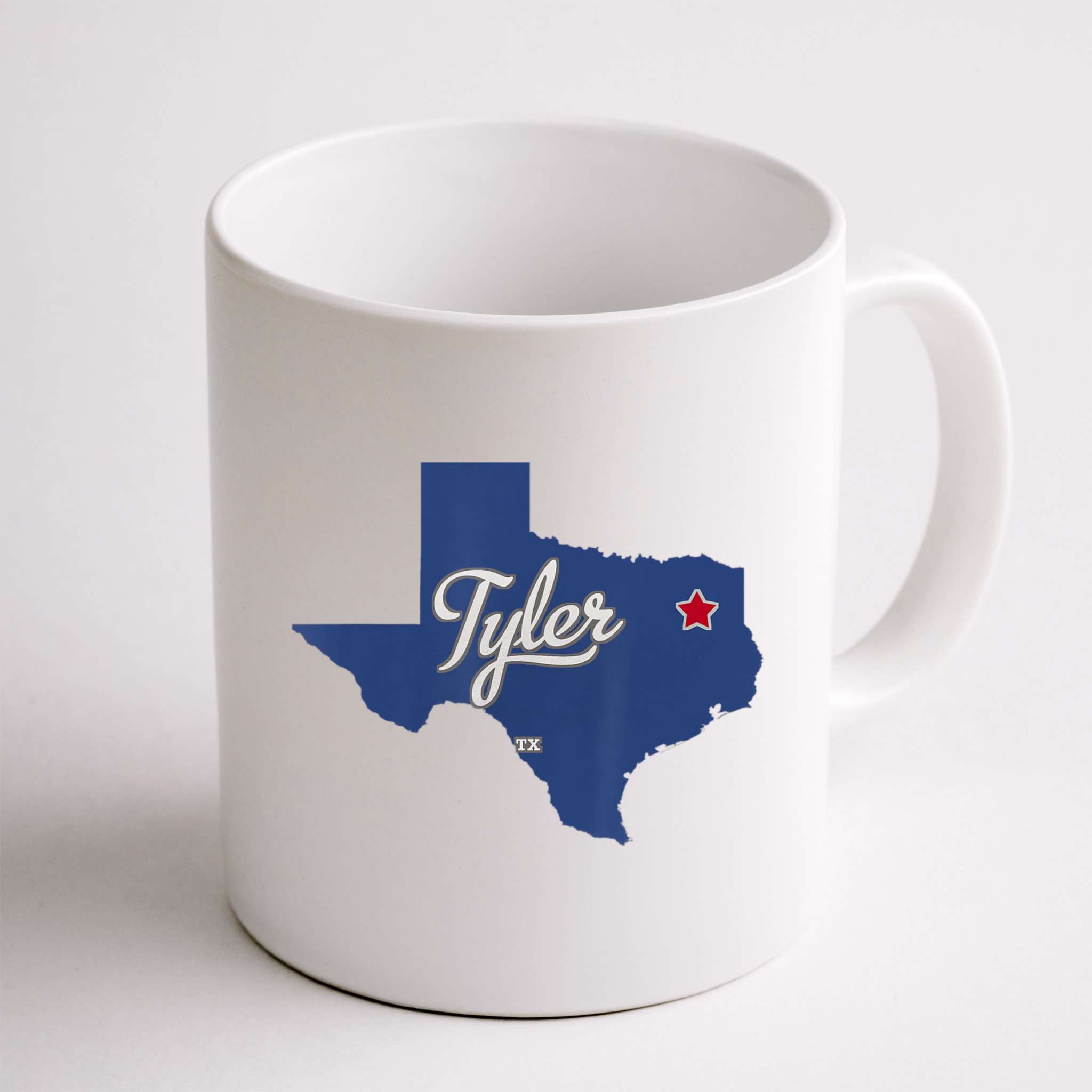 Tyler Texas Tx Map Vintage State Athletic Style Mug