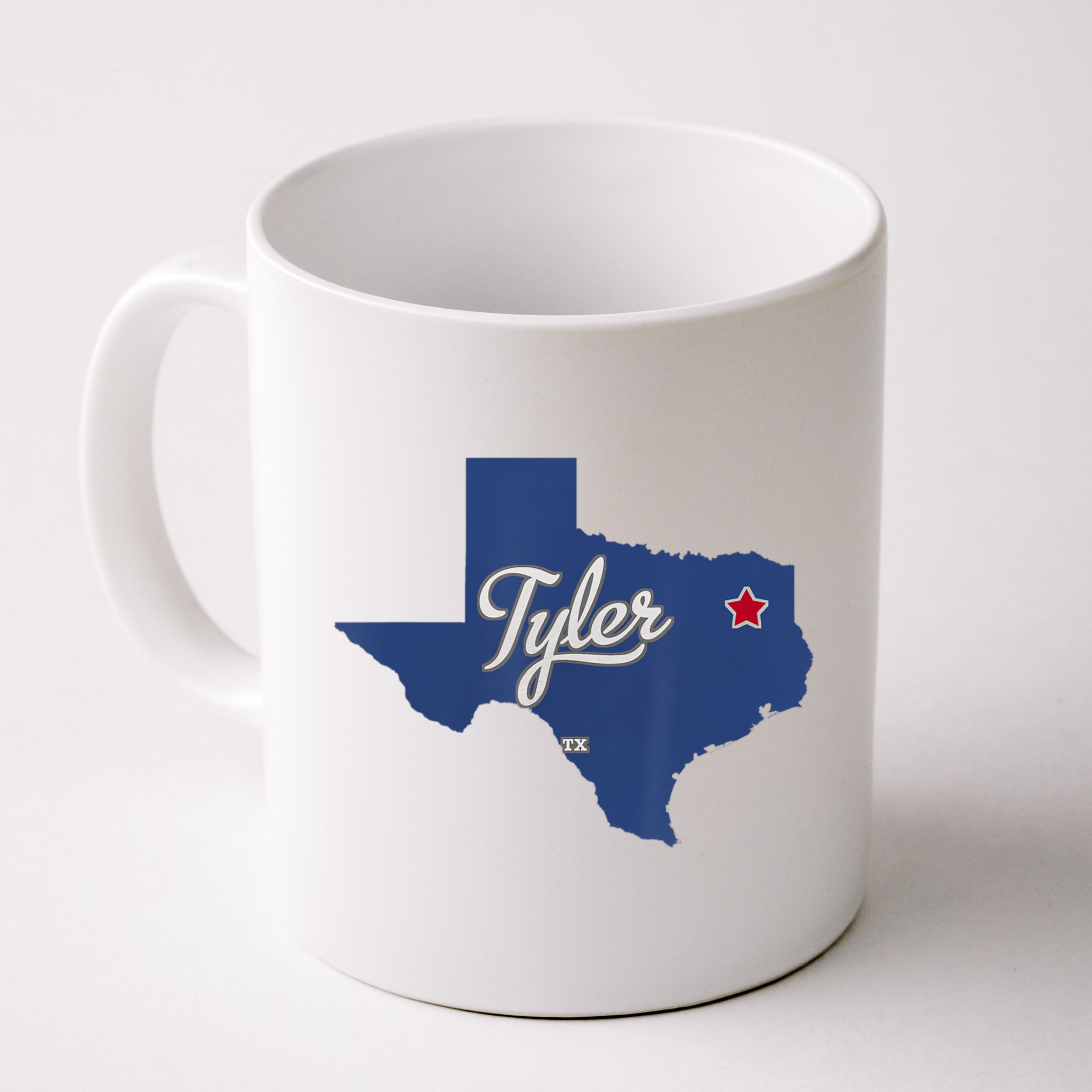 Tyler Texas Tx Map Vintage State Athletic Style Mug