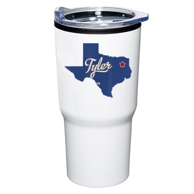 Tyler Texas Tx Map Vintage State Athletic Style Tumbler