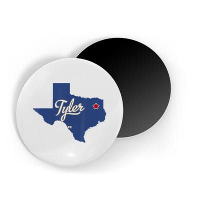 Tyler Texas Tx Map Vintage State Athletic Style Magnet
