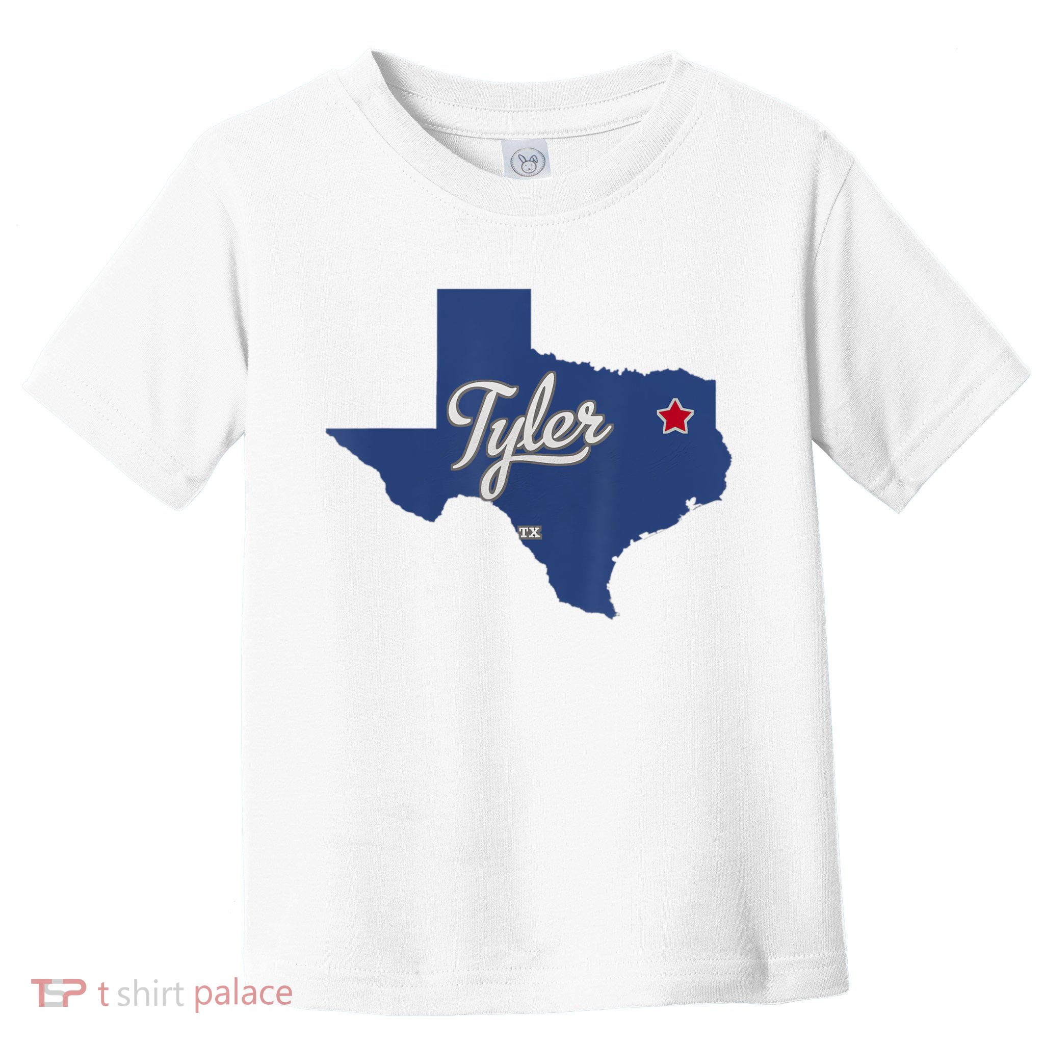 Tyler Texas Tx Map Vintage State Athletic Style Toddler T-Shirt