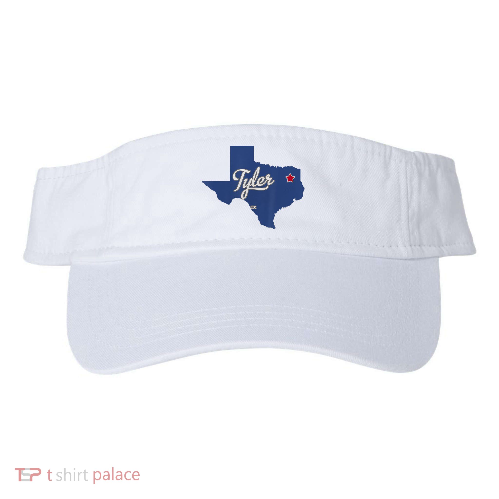 Tyler Texas Tx Map Vintage State Athletic Style Visor