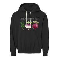 Thyme To Turnip The Beet Vegetable Garment-Dyed Fleece Hoodie