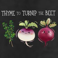 Thyme To Turnip The Beet Vegetable Garment-Dyed Fleece Hoodie