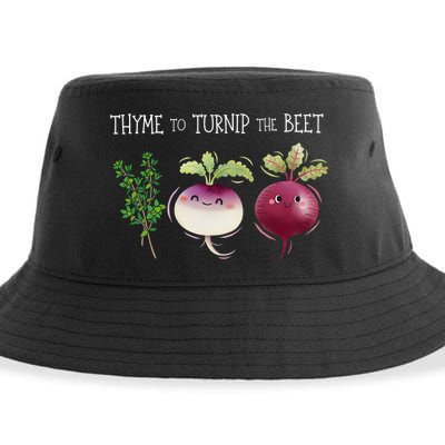 Thyme To Turnip The Beet Vegetable Sustainable Bucket Hat