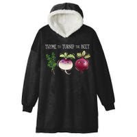 Thyme To Turnip The Beet Vegetable Hooded Wearable Blanket