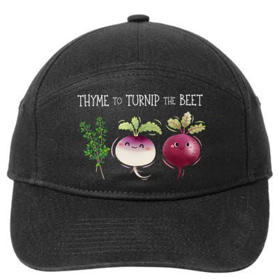 Thyme To Turnip The Beet Vegetable 7-Panel Snapback Hat