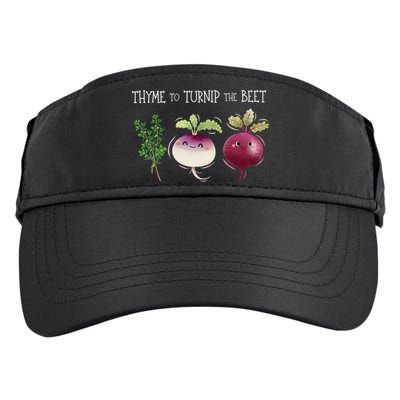 Thyme To Turnip The Beet Vegetable Adult Drive Performance Visor