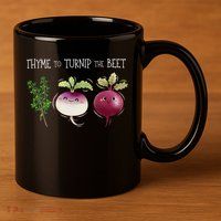 Thyme To Turnip The Beet Vegetable 11oz C Handle Ceramic Mug