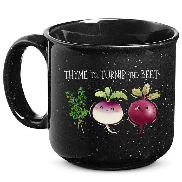 Thyme To Turnip The Beet Vegetable 15oz Campfire Ceramic Mug