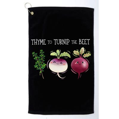 Thyme To Turnip The Beet Vegetable Golf Towel