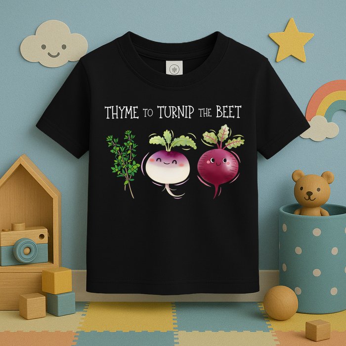 Thyme To Turnip The Beet Vegetable Toddler T-Shirt